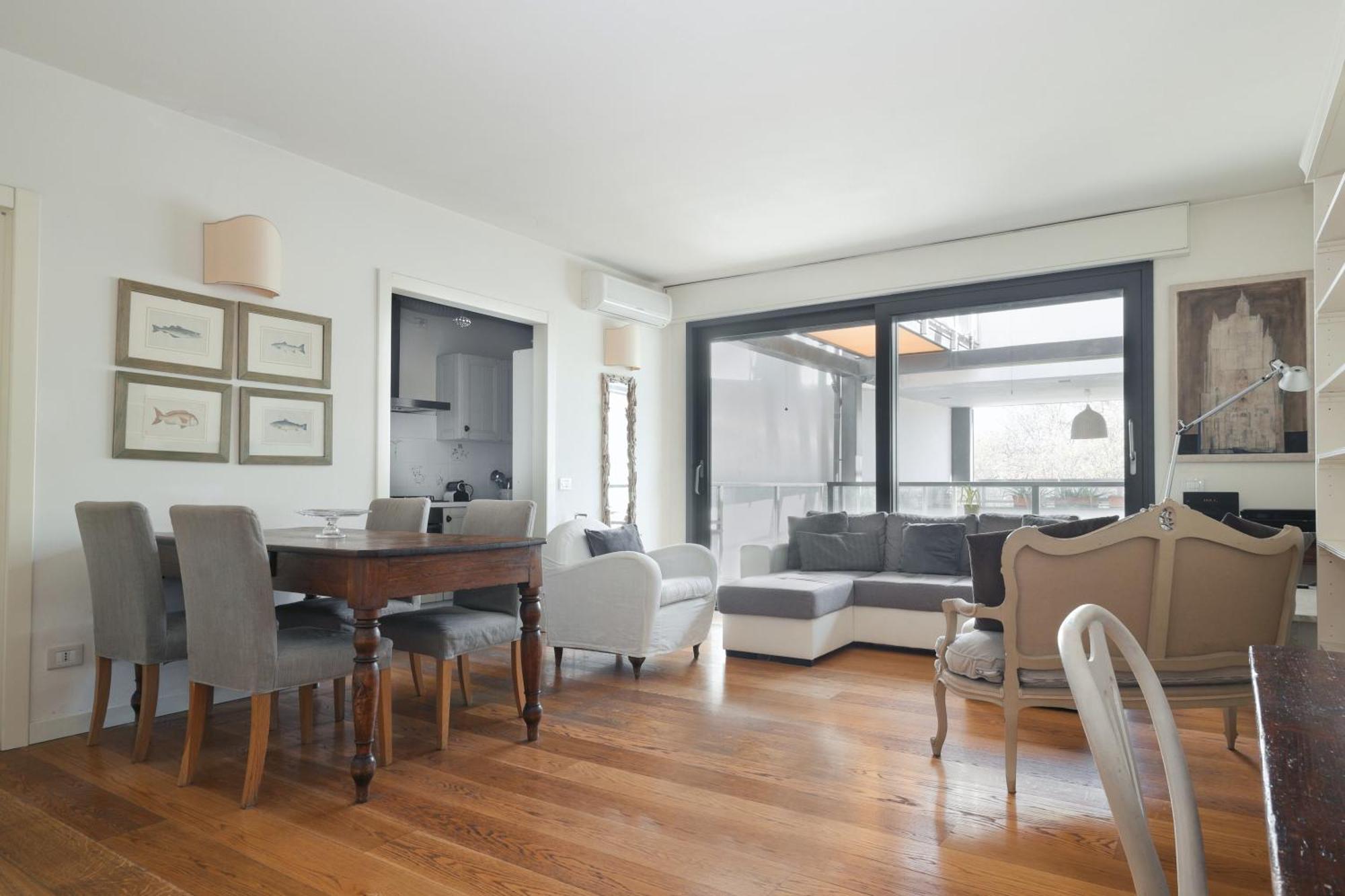 Апартаменты Joivy Delightful Family Flat With Terrace Милан Экстерьер фото